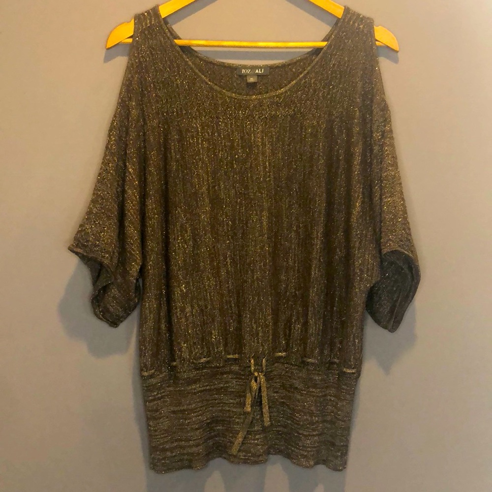 Cold shoulder sweater